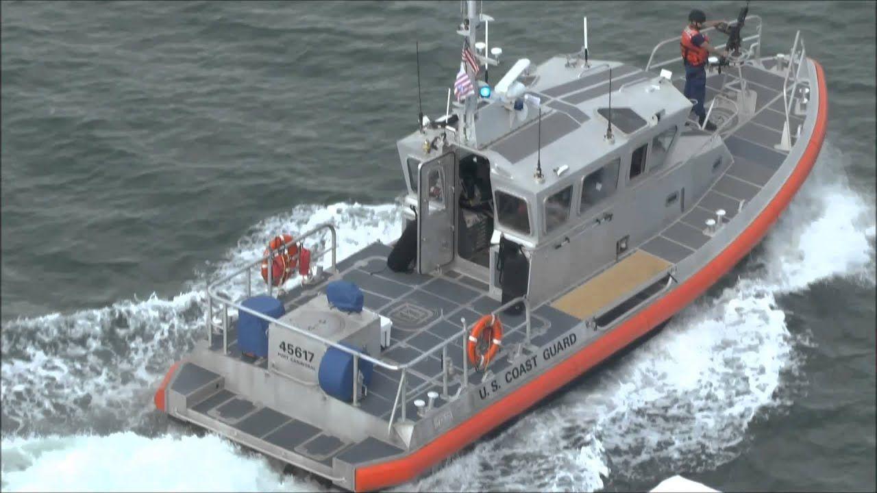 US Coast Guard patrol boat in action