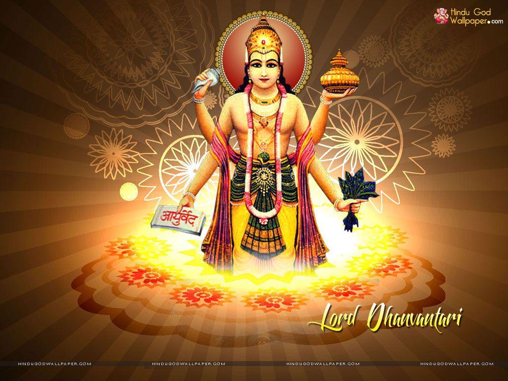 Happy Dhanteras Wallpaper of god