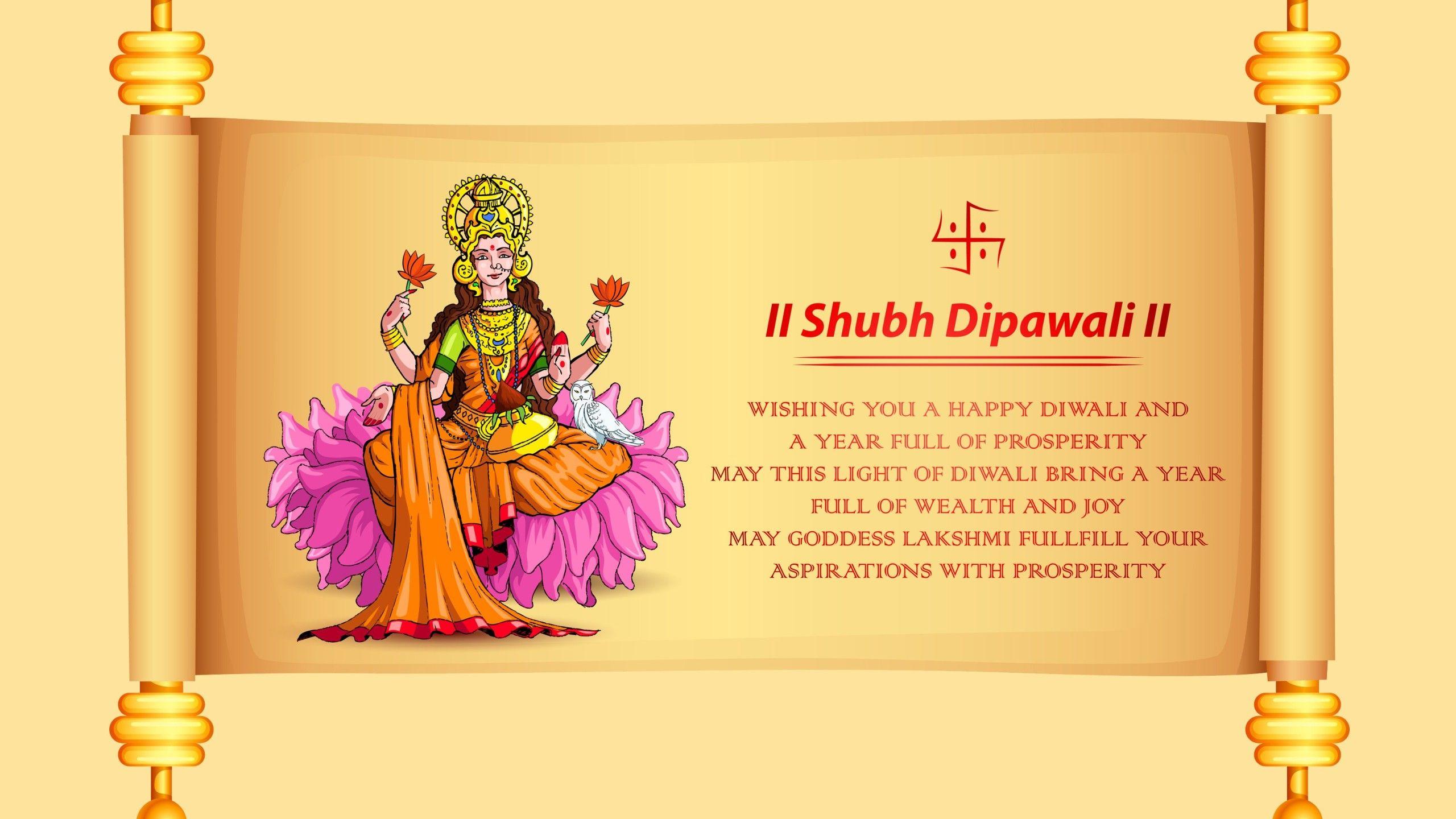 Happy Diwali With Dhanteras Greetings Wallpaper