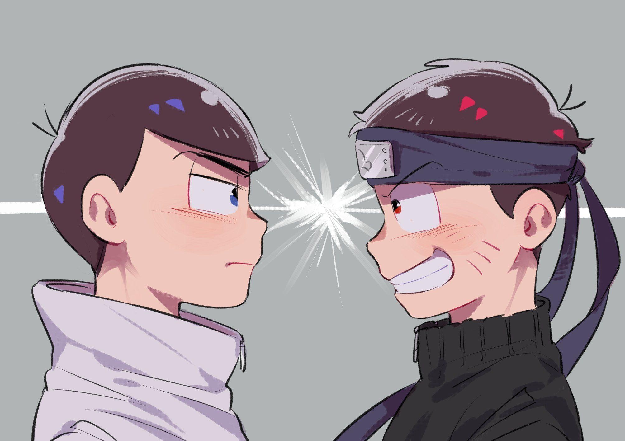 Osomatsu Kun Matsuno Karamatsu Matsuno Osomatsu Face To Face Uzumaki