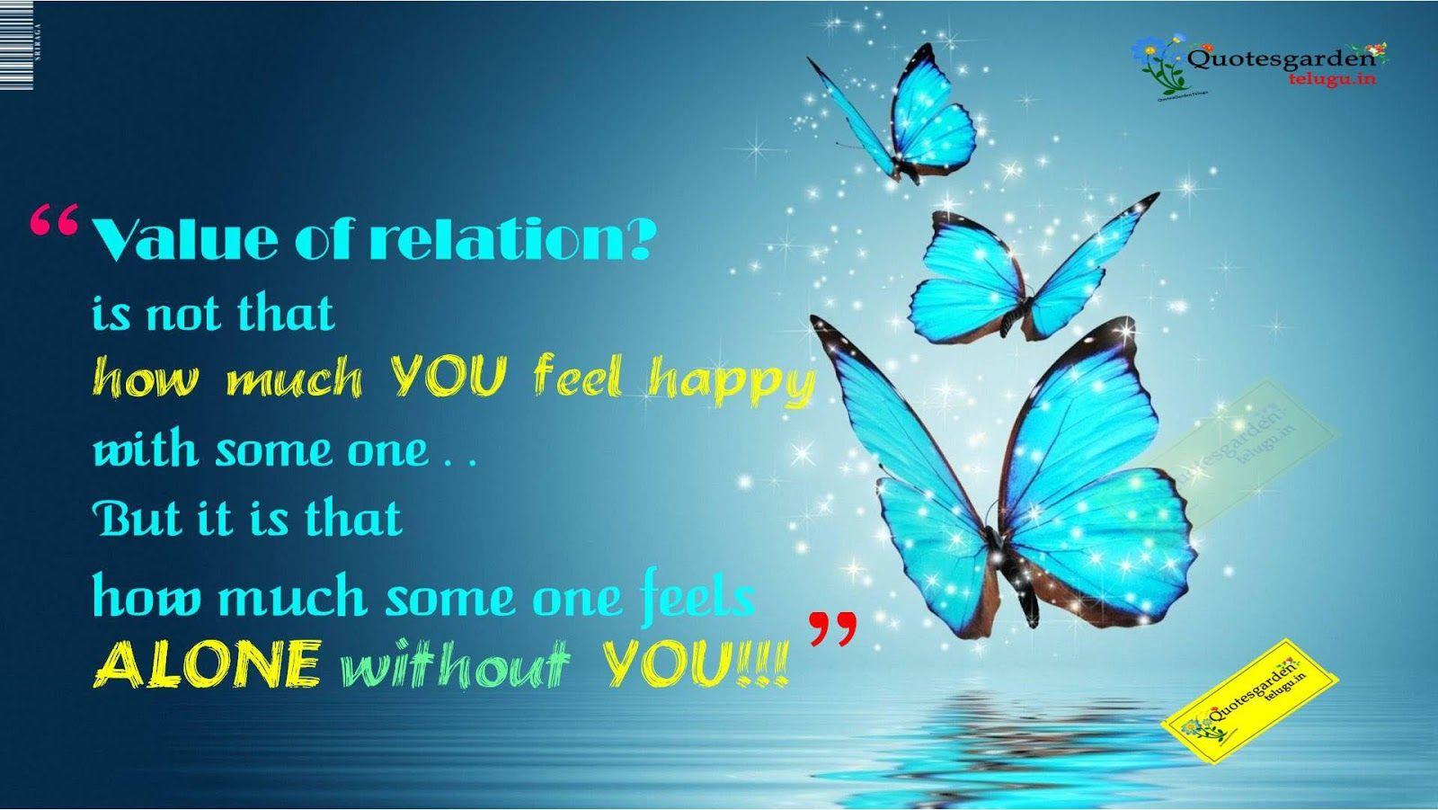 The Value Of Relation Heart Touching Love N Relationship Quotes HD