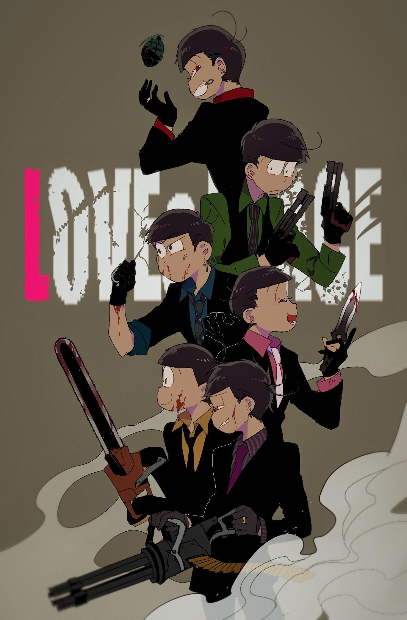 Osomatsu San Osomatsu, Karamatsu, Choromatsu, Ichimatsu