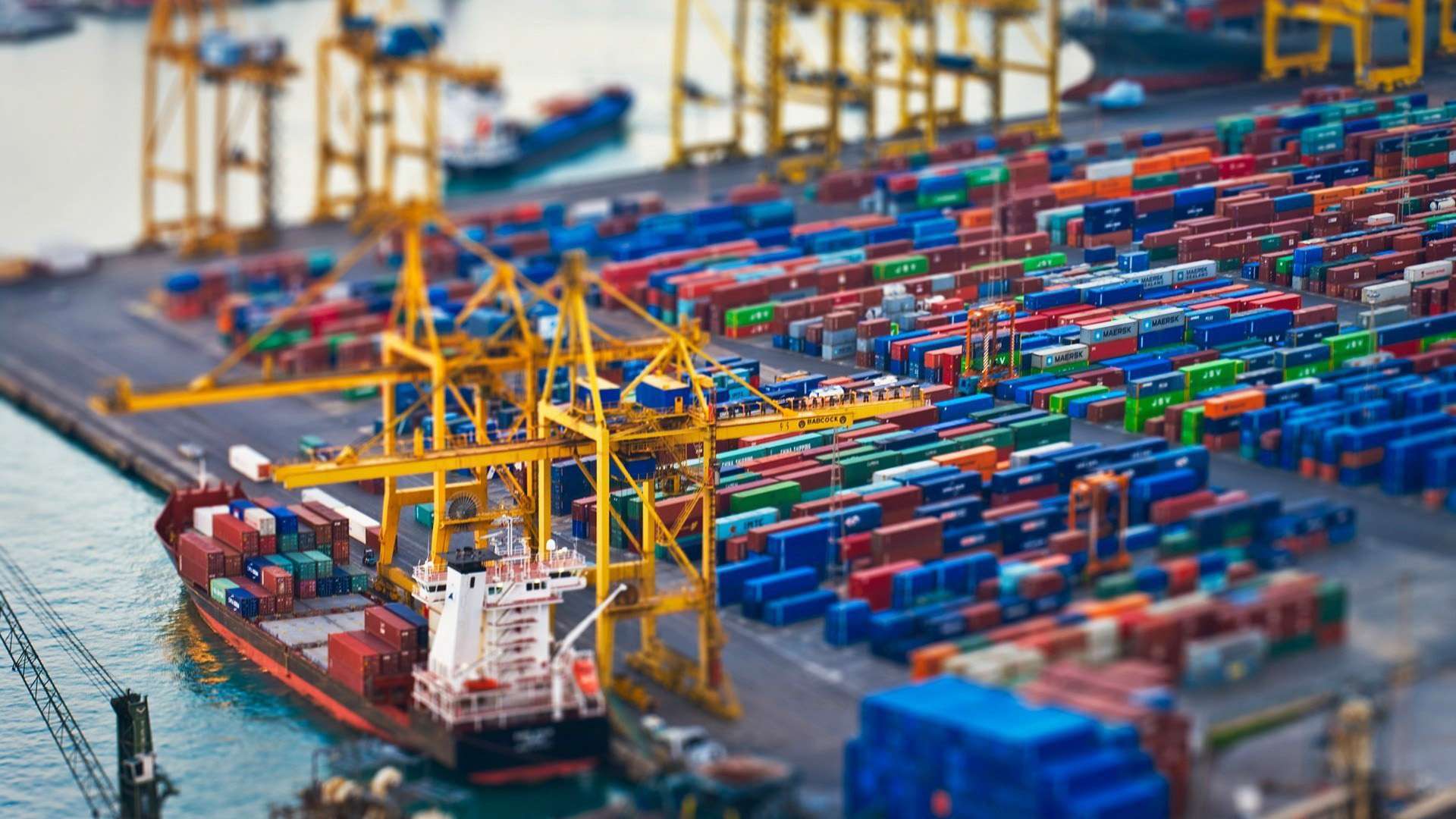 Tilt Shift Containers HD Wallpaper FullHDWpp HD Wallpaper