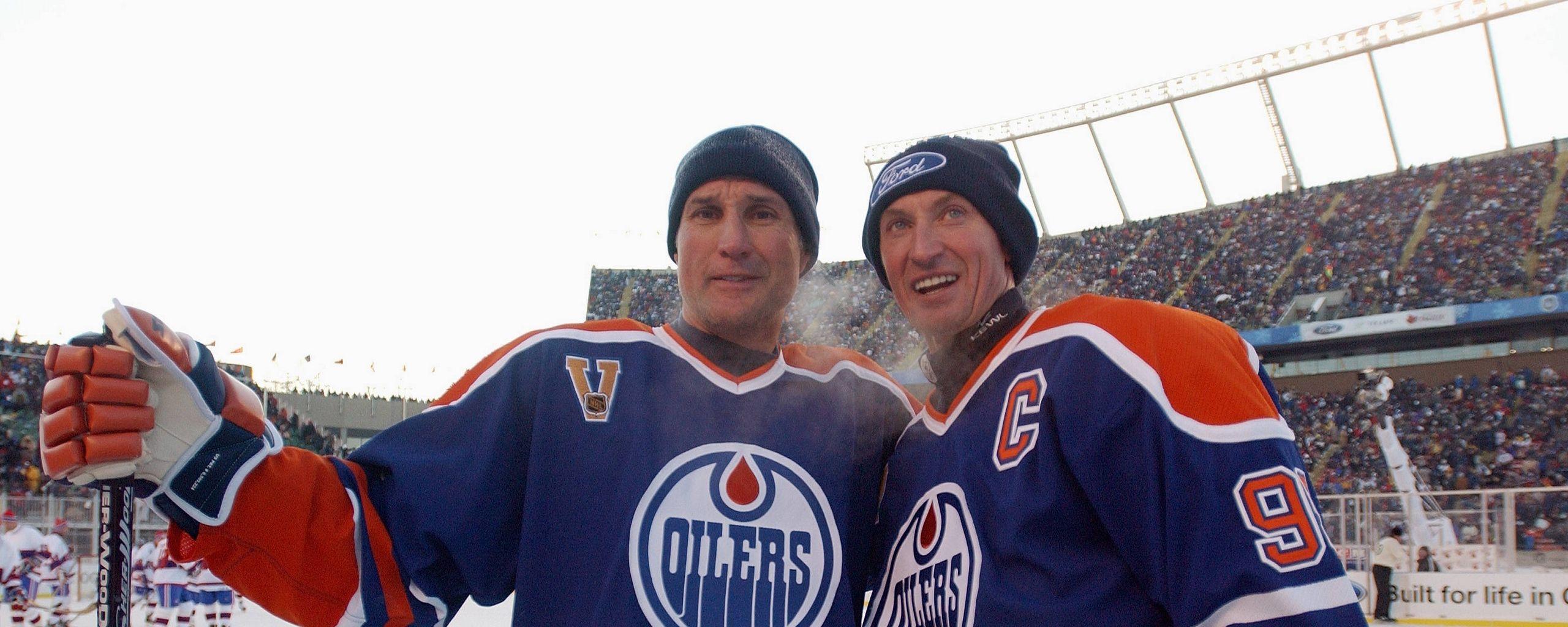 Download wallpaper 2560x1024 paul coffey, wayne gretzky, edmonton