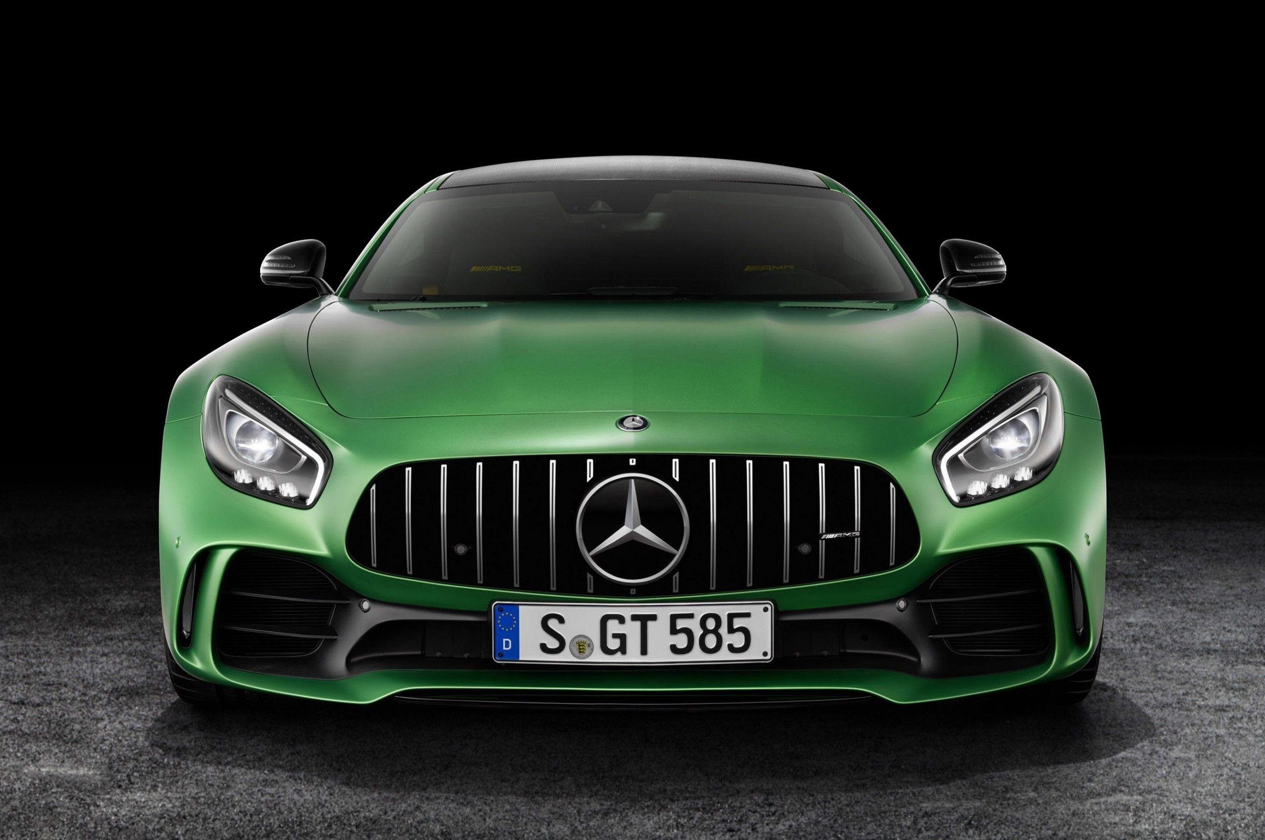 Download 2560x1700 Mercedes Benz Amg Gt R, Green, Cars, Front View