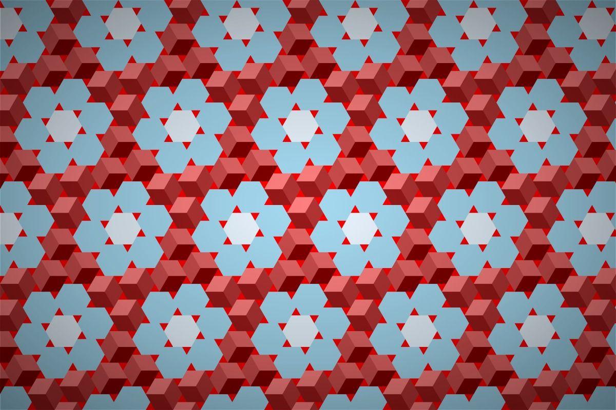 Free 3D cube flower wallpaper patterns