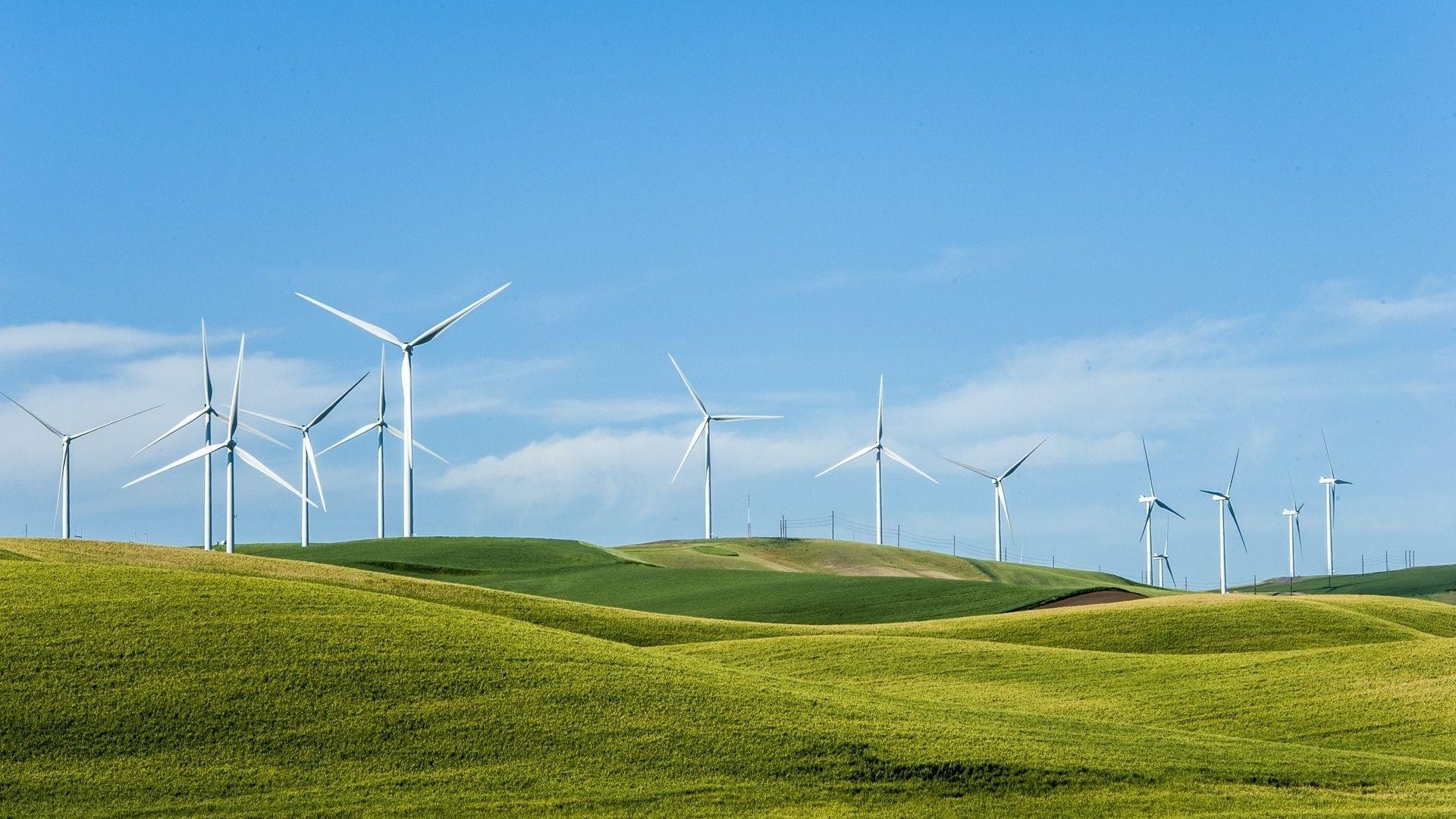 Wind Turbine Wallpaper 4 X 1080