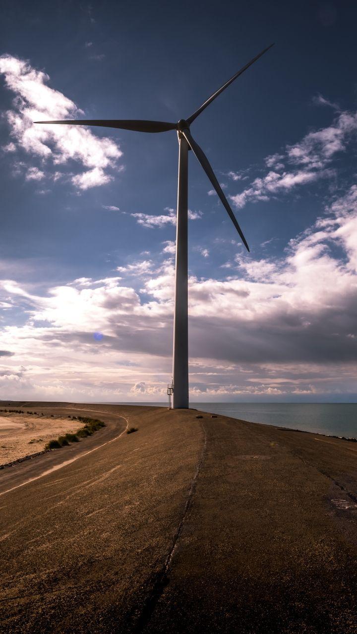 Man Made Wind Turbine (720x1280) Wallpaper