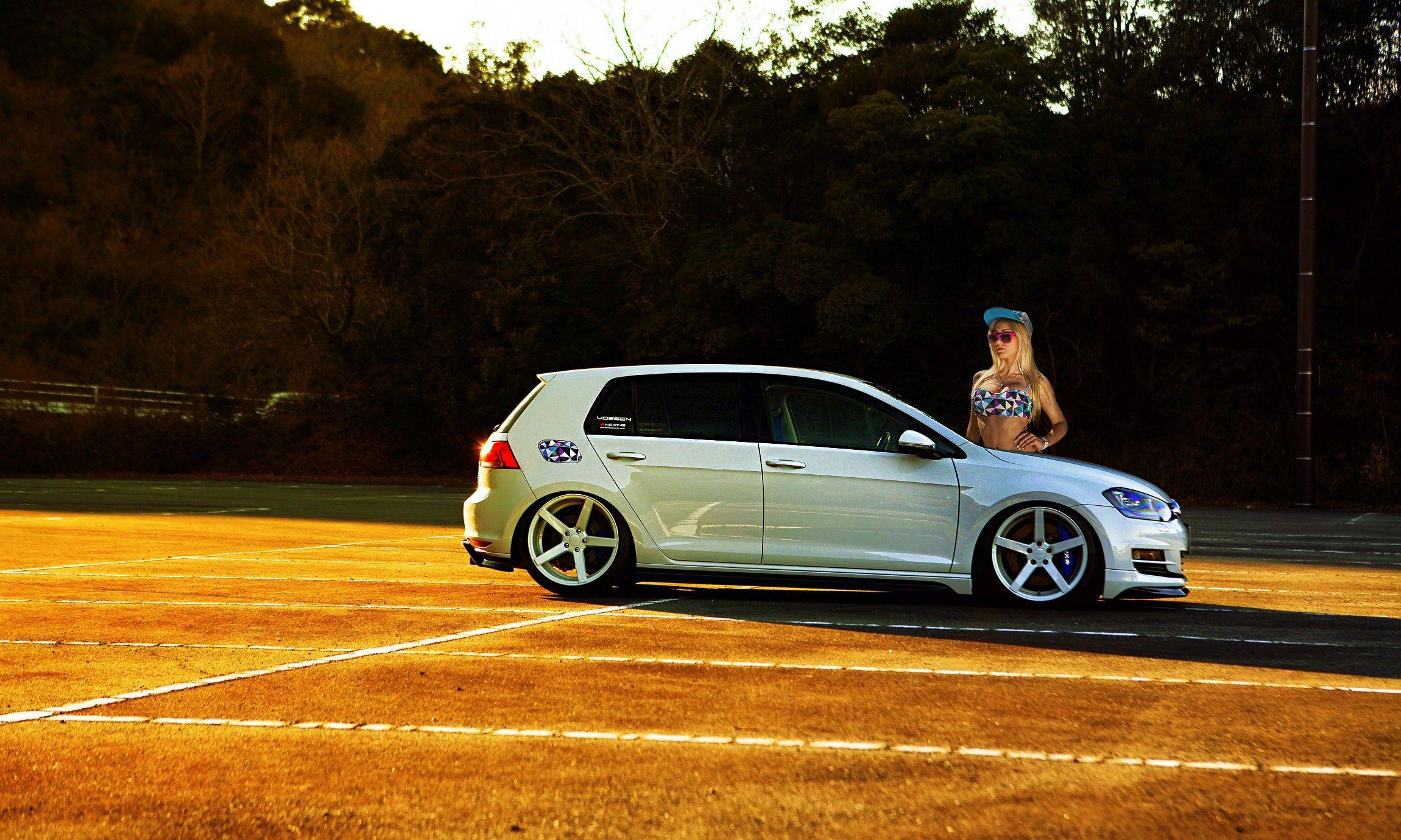 VW Golf 7 GTI, Golf, Volkswagen, Volkswagen Golf, Blonde Wallpaper