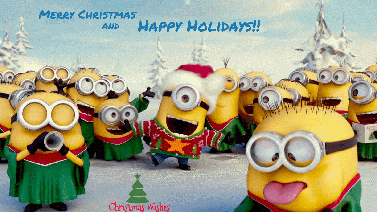Despicable Minions Wallpaper Desktop Christmas Picture to Pin