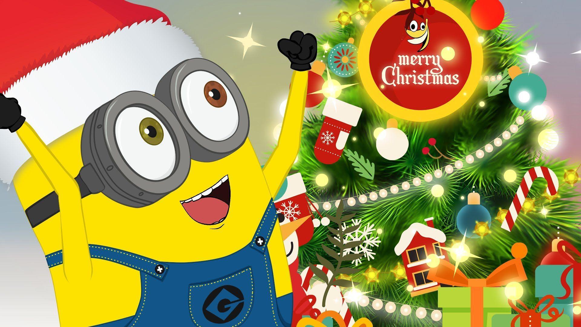 Download free minions christmas wallpaper for your mobile phone