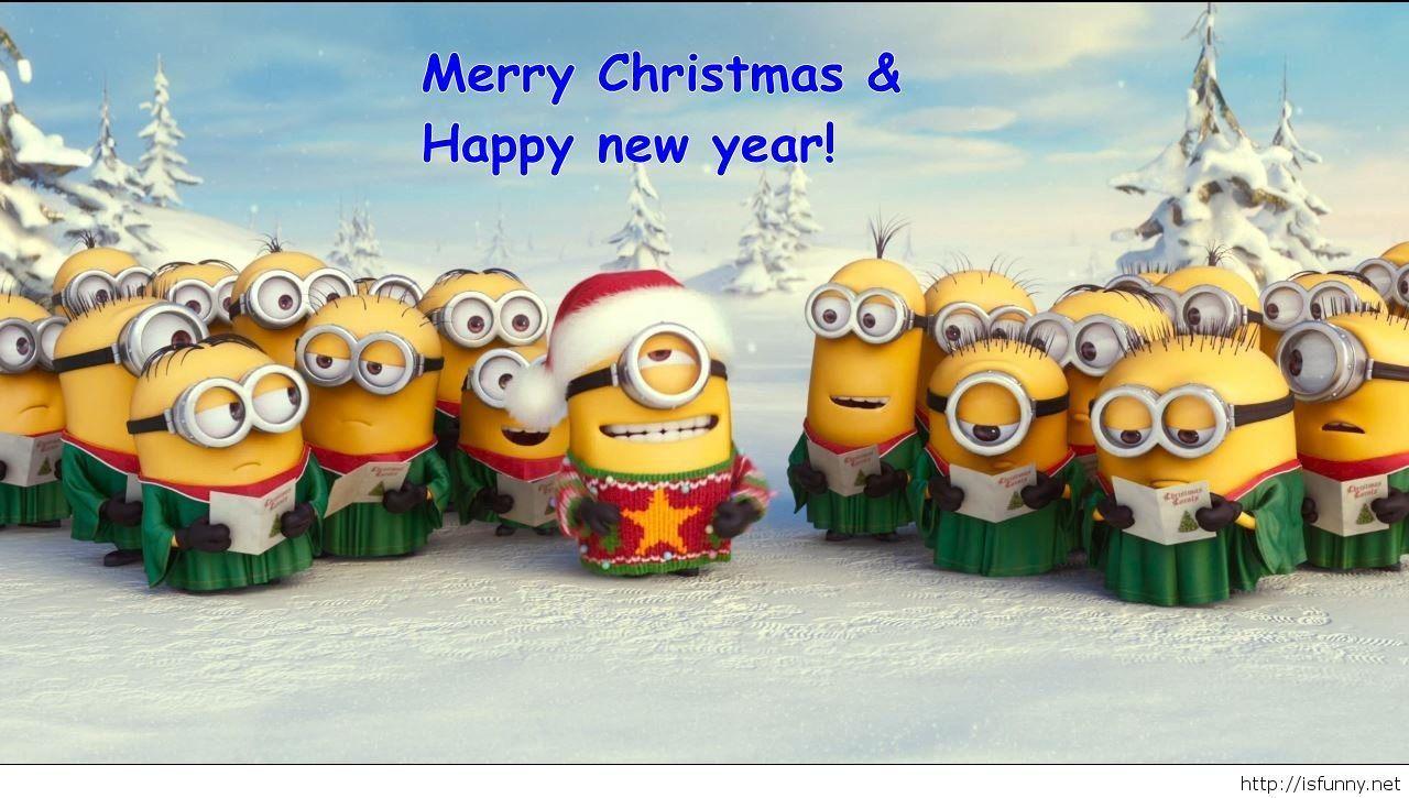 Merry Christmas And Happy New Year Minions. Home Design Decorating