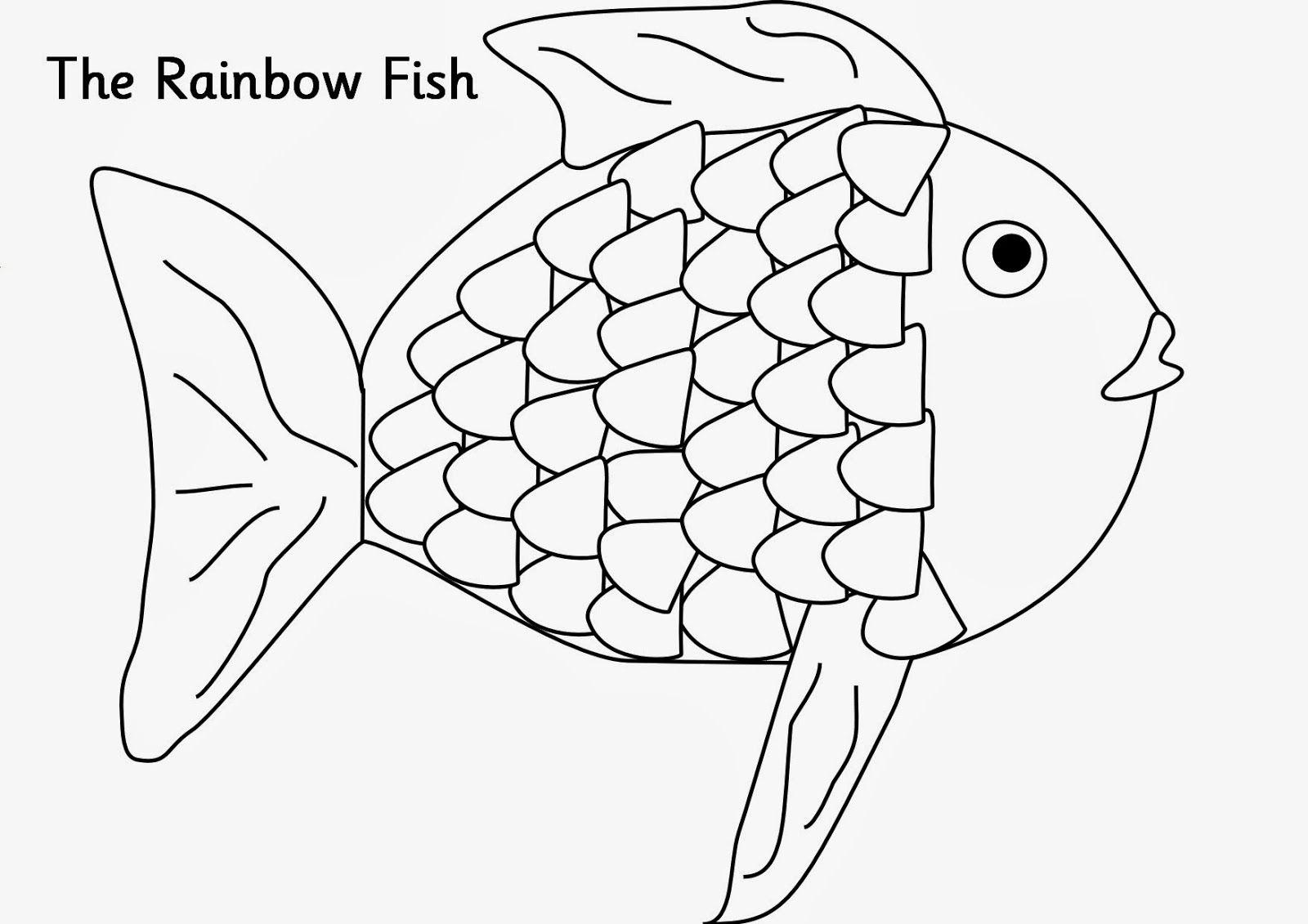 Colossal Printable Picture Of Fish Rainbow Drawings Pages Drawing