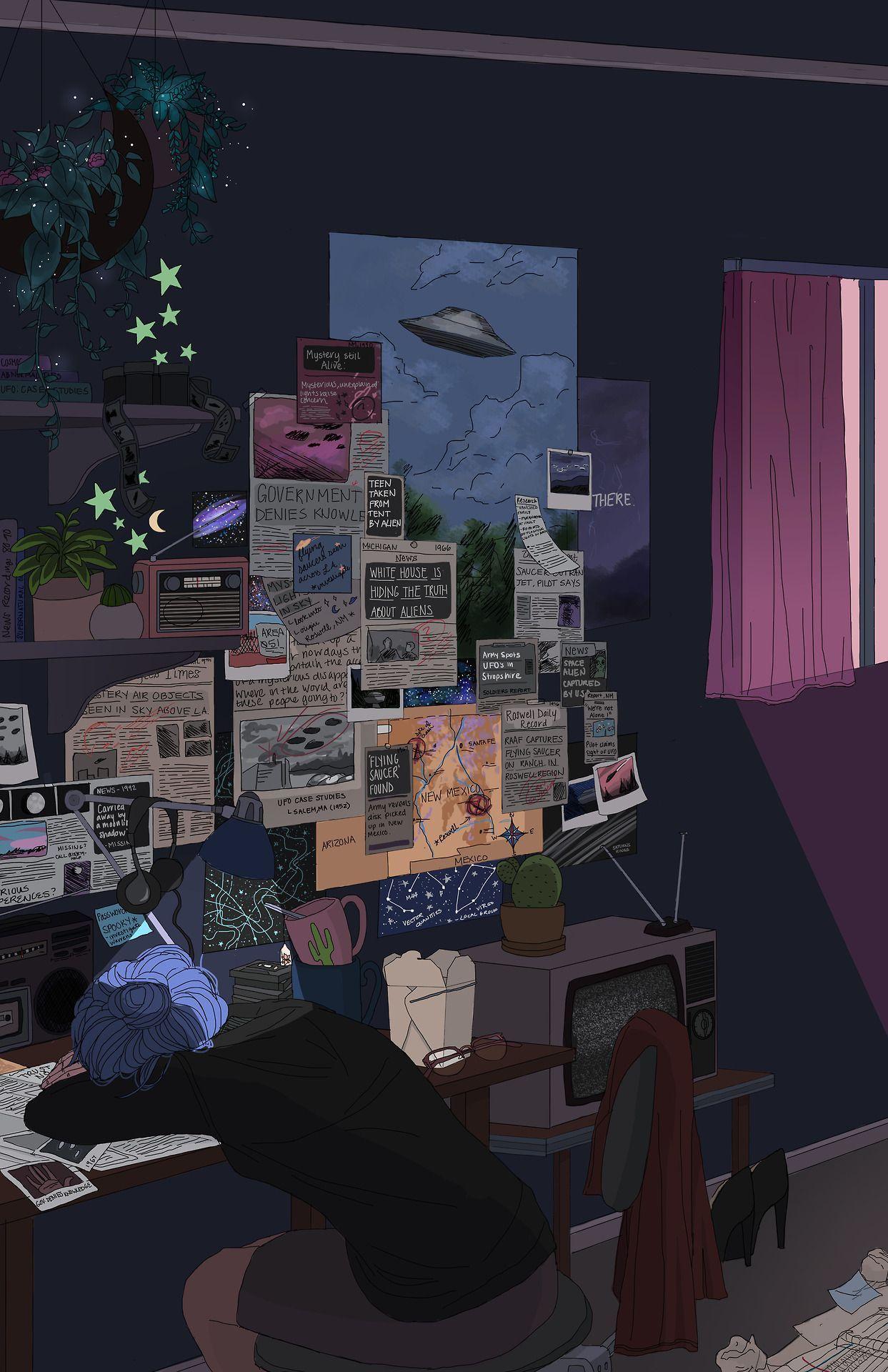 Featured image of post Aesthetic Anime Room Ideas Dark - 200 count w/ bonus moon.