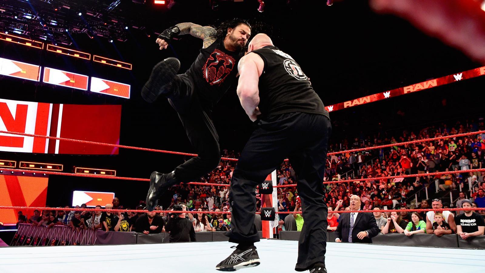 Roman Reigns 24 7 Online Raw Results 4 2 18: Five Superman Punches!