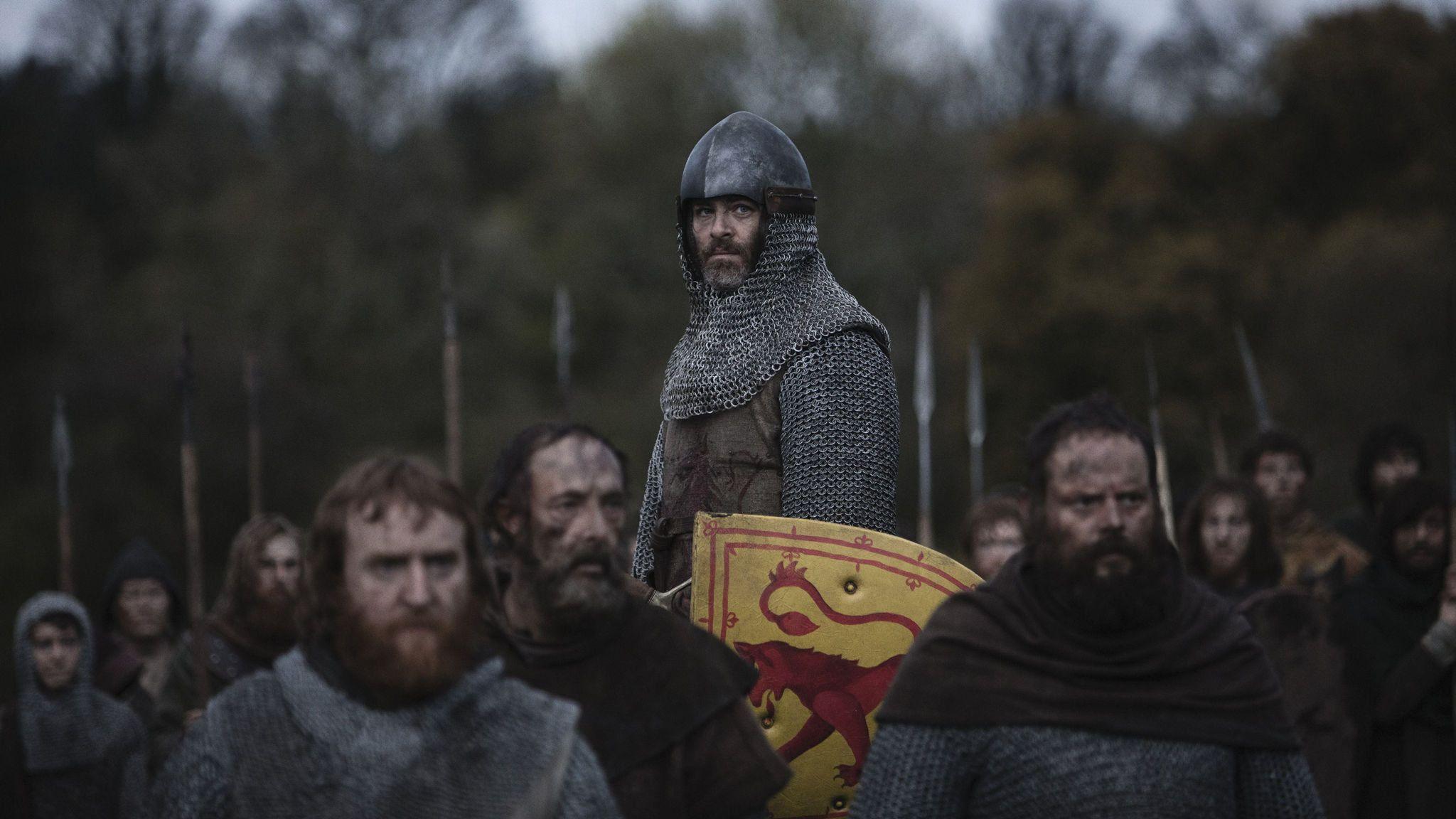 Chris Pine Is A Dirt Faced Robert The Bruce In Netflix's Outlaw King