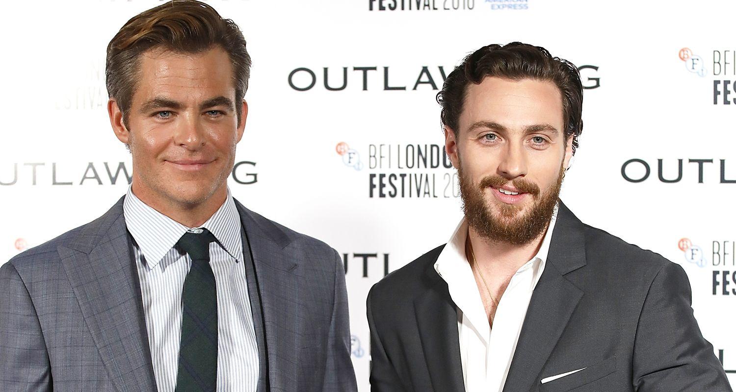 Chris Pine & Aaron Taylor Johnson Suit Up For 'Outlaw King' European