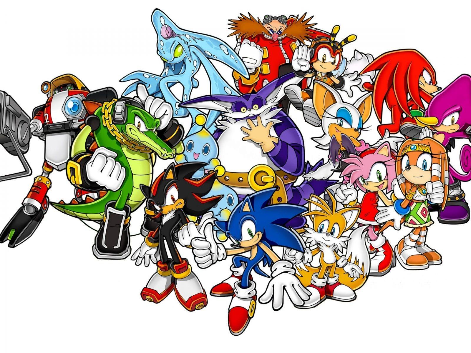Sonic the Hedgehog and Friends desktop PC and Mac wallpaper
