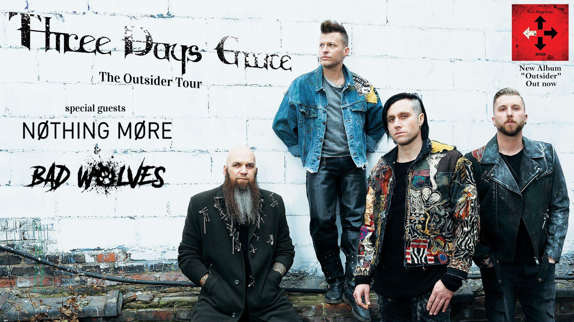 Three Days Grace with Nothing More & Bad Wolves. South Okanagan