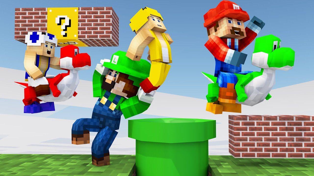 Minecraft. FIRST PERSON SUPER MARIO MOD CHALLENGE Mod Level