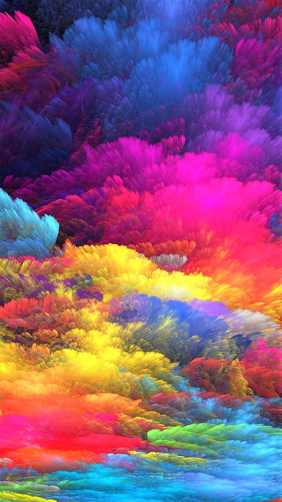 Color Explosion Apple iPhone 5s HD wallpaper available for free download. Colorful art, Art, Abstract