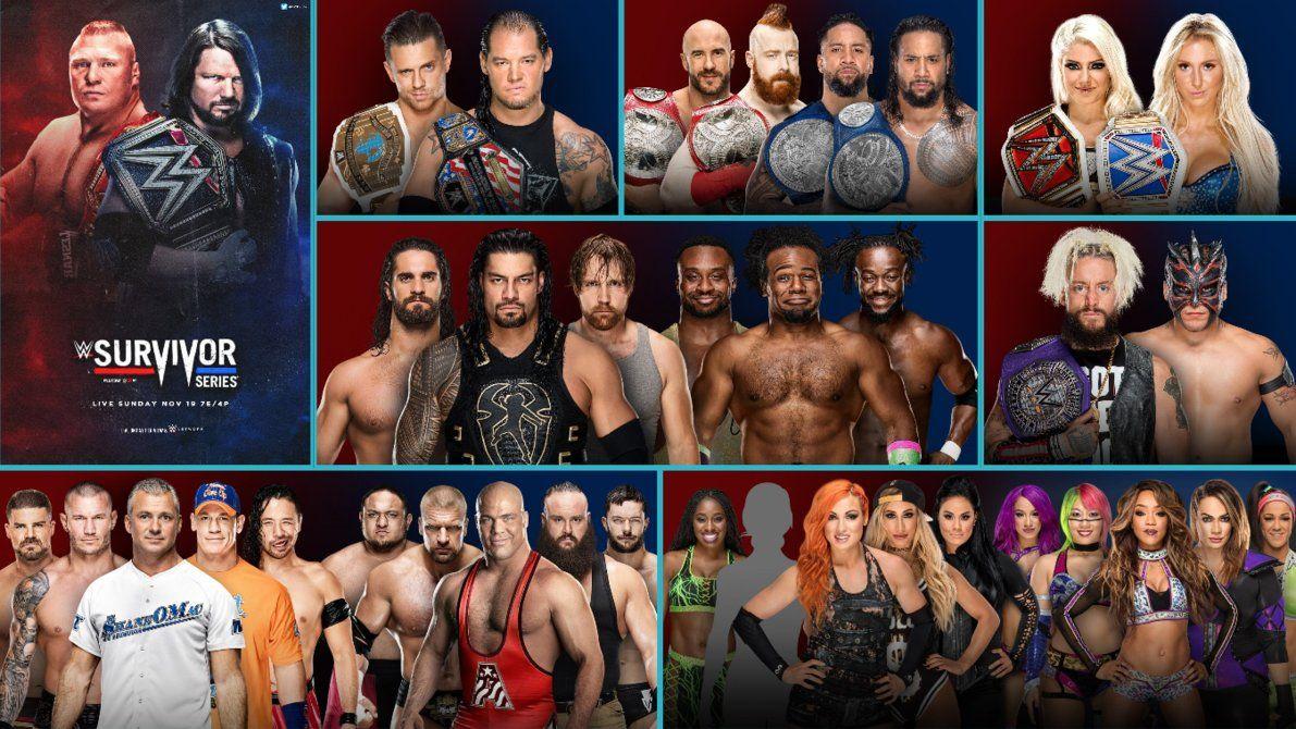WWE Survivor Series 2017 Final Match card