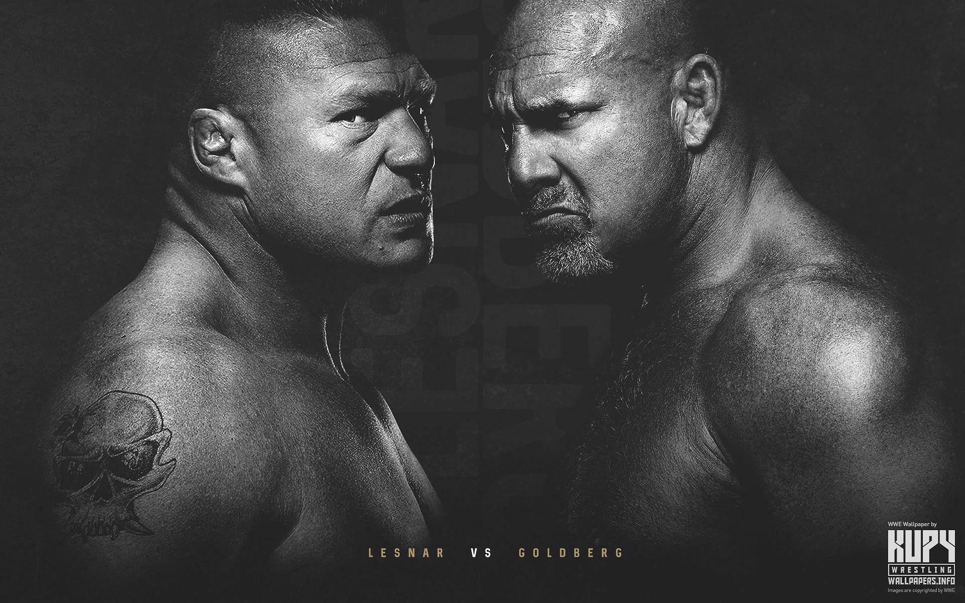NEW 2016 Survivor Series: Brock Lesnar vs. Goldberg wallpaper