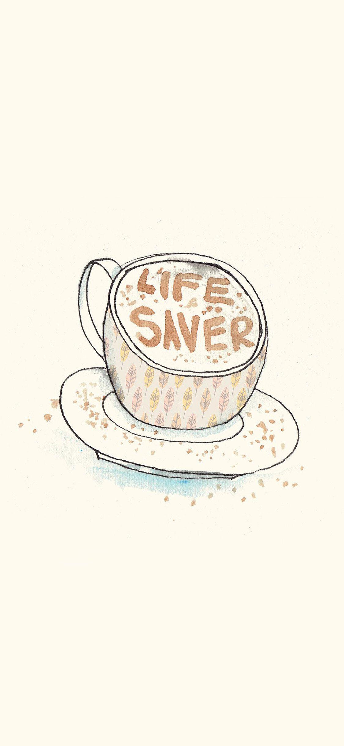 Cute Coffee Illustration IPhone X2 Wallpaper Download IPhoneX2Wallpaper
