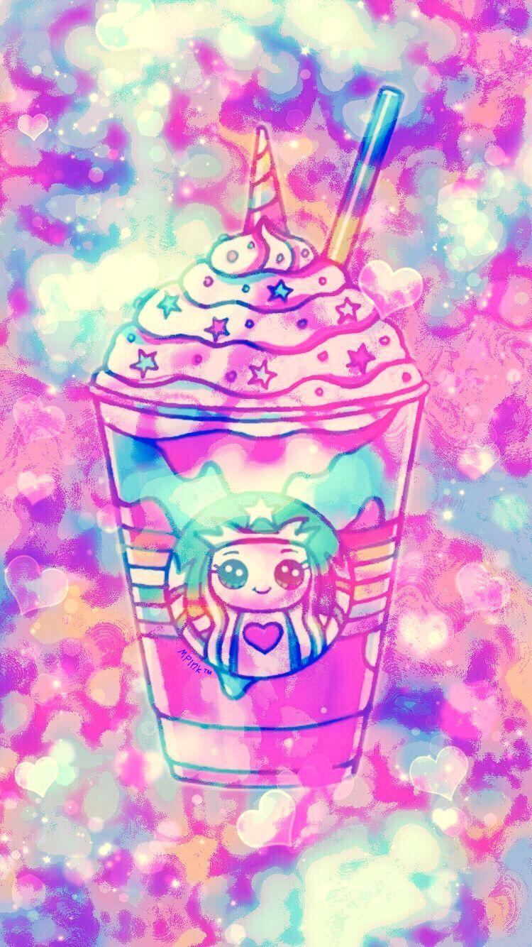 Cute Kawaii Coffee Wallpaper Girly, Cute, Wallpaper for iPhone, Android, iPad & all oth. iPhone wallpaper girly, Cute wallpaper for ipad, Wallpaper iphone cute