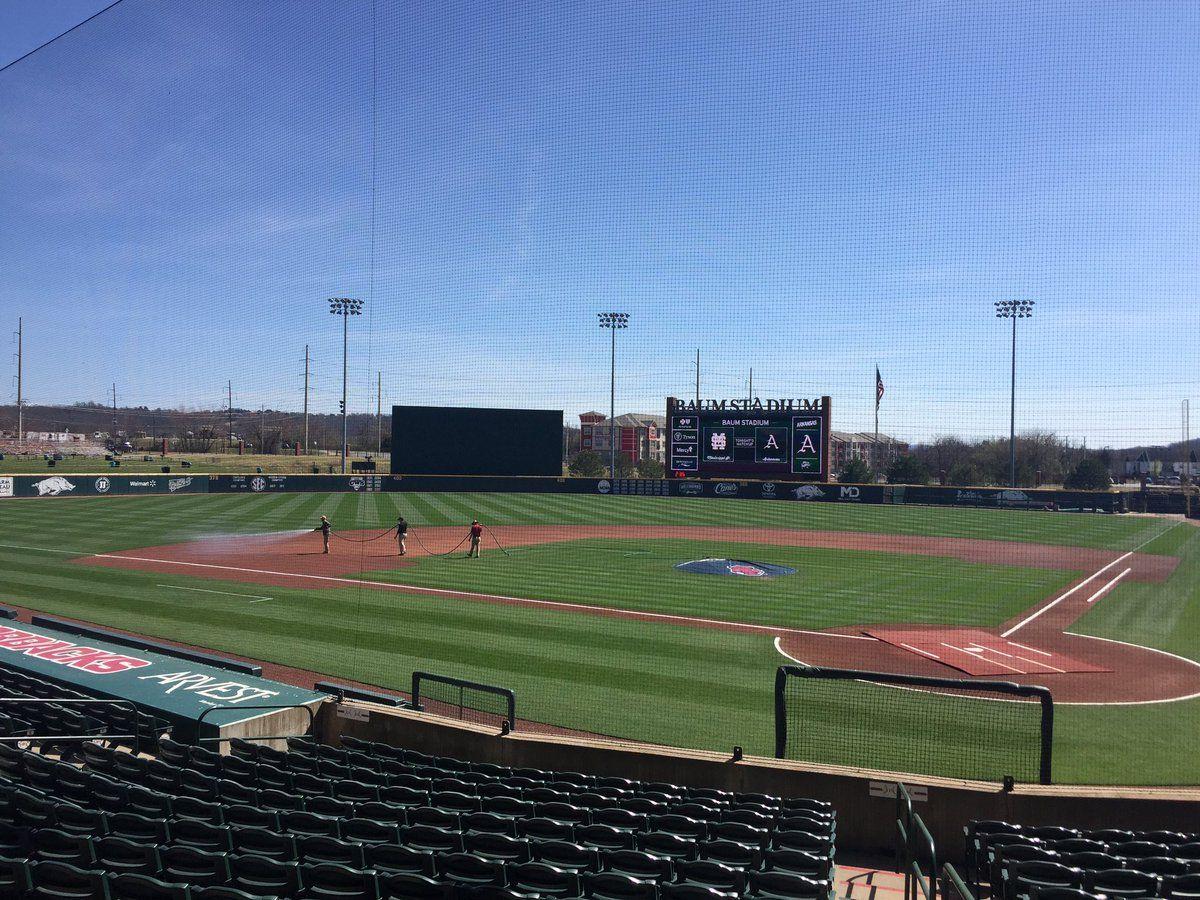 Razorback Baseball baseball gods are smiling