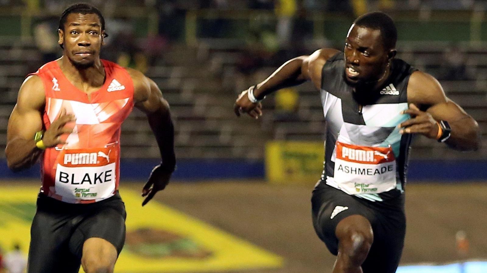 Yohan Blake completes Jamaican sprint double in Usain Bolt's absence