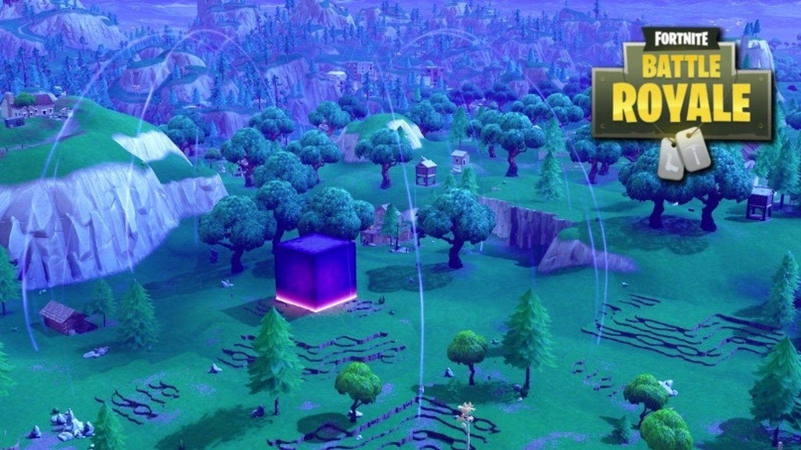 The Giant Cube In Fortnite Is Now Surrounded By A Low Gravity Force