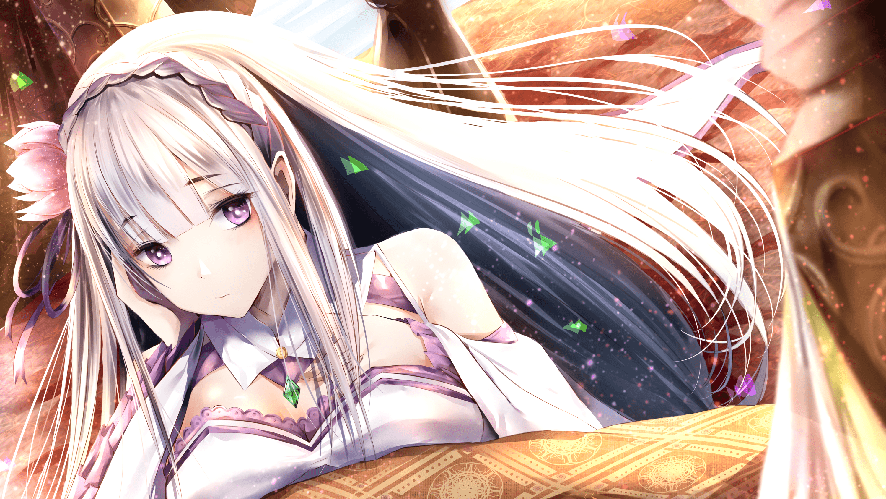 Wallpaper anime girls, anime, re: zero kara hajimeru isekai seikatsu