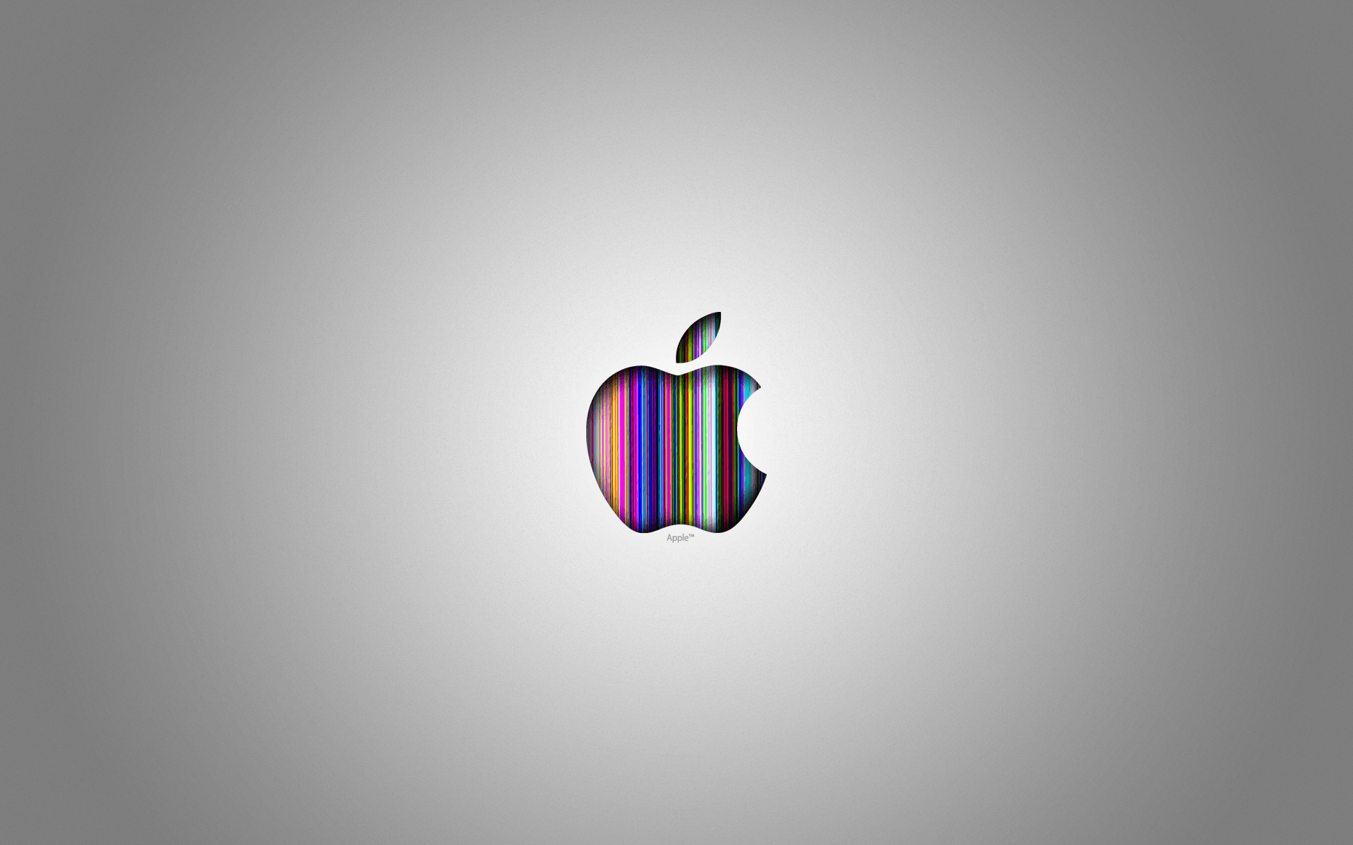 Gray Apple Logo Wallpaper