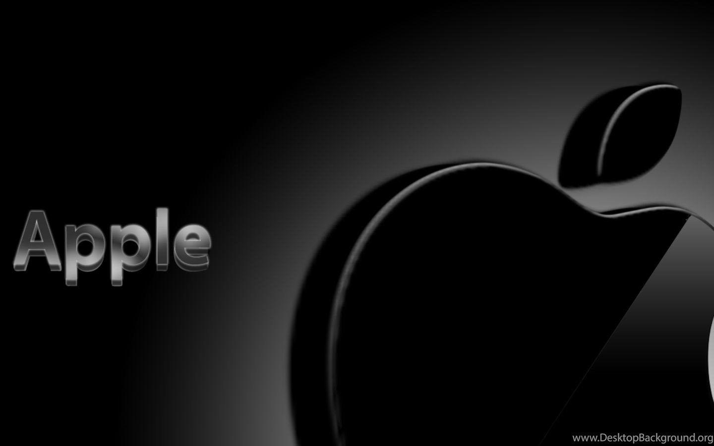 Black Apple Logo Desktop Background