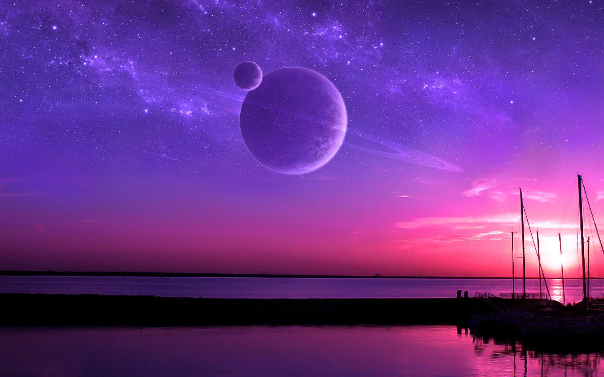 Purple Fantasy Sunset