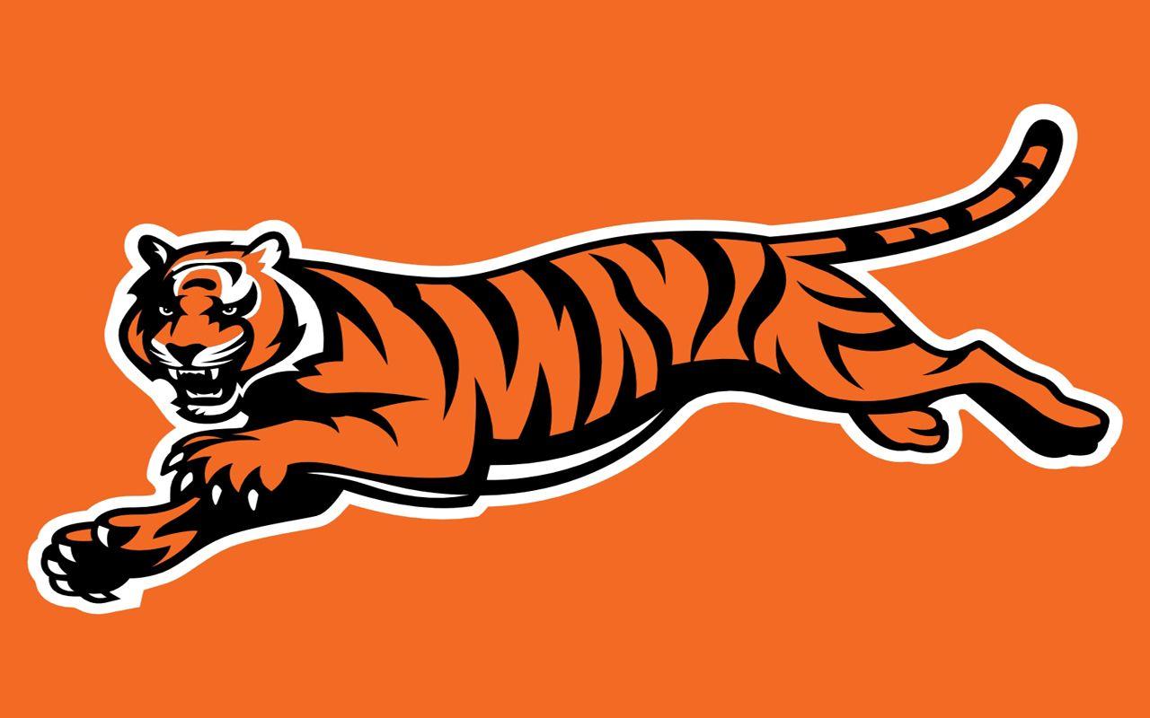 Cincinnati Bengals Orange Background with Tiger NFL IPad Wallpaper