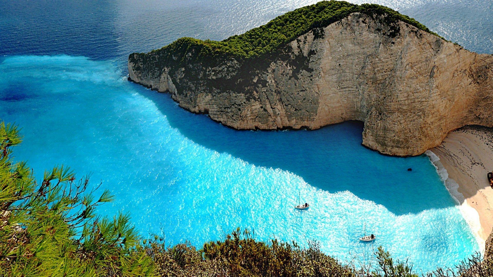 Zakynthos Beach in Greece HD Wallpaper. Background Image
