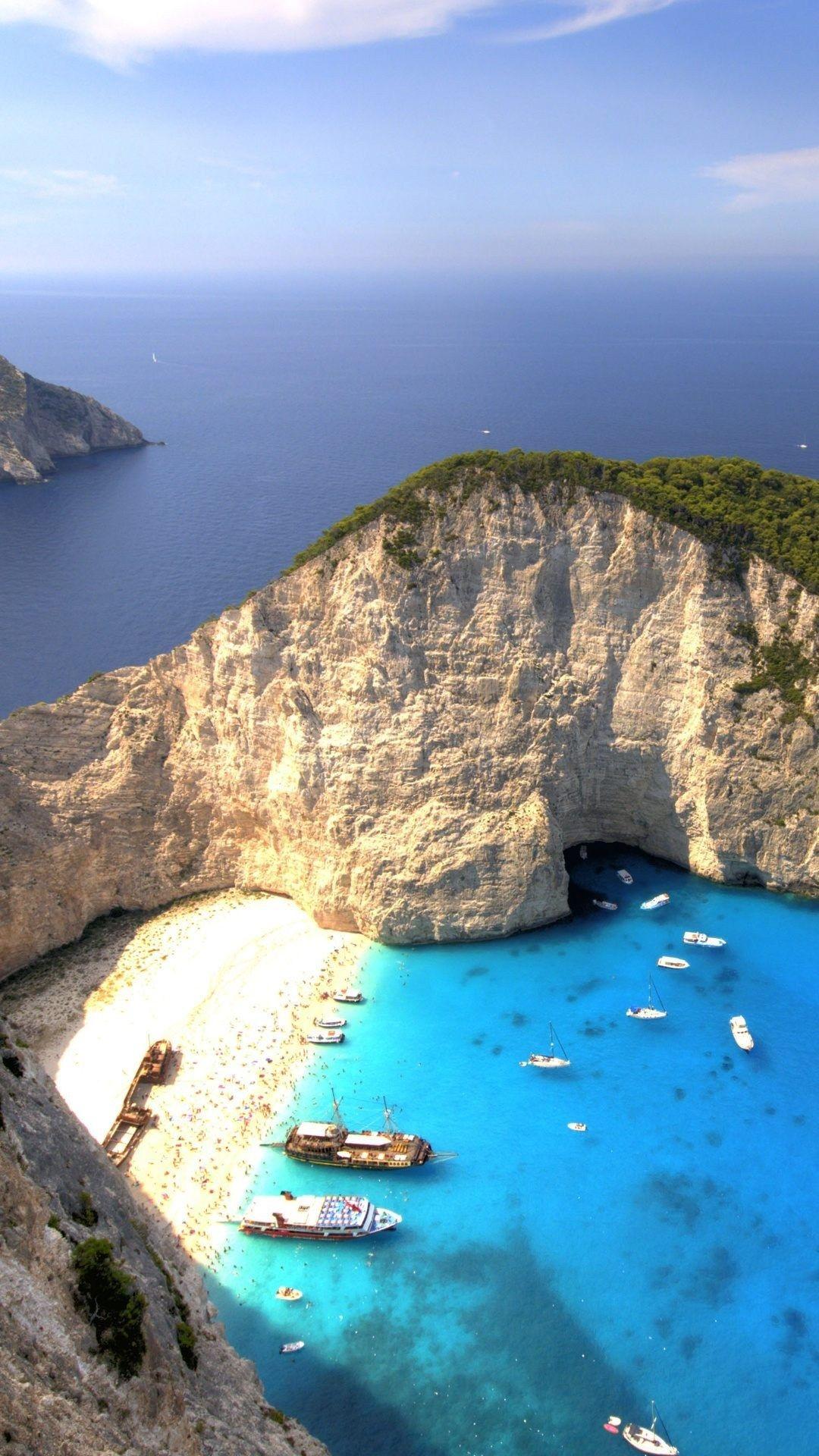 Background Zakynthos iPhone Screensaver Pictureque Bays