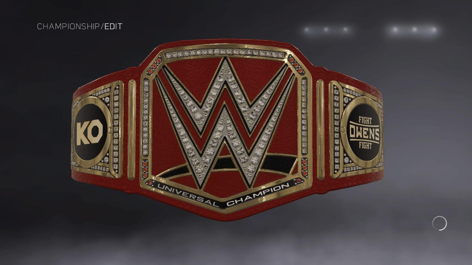 WWE Championships' Custom Side Plates