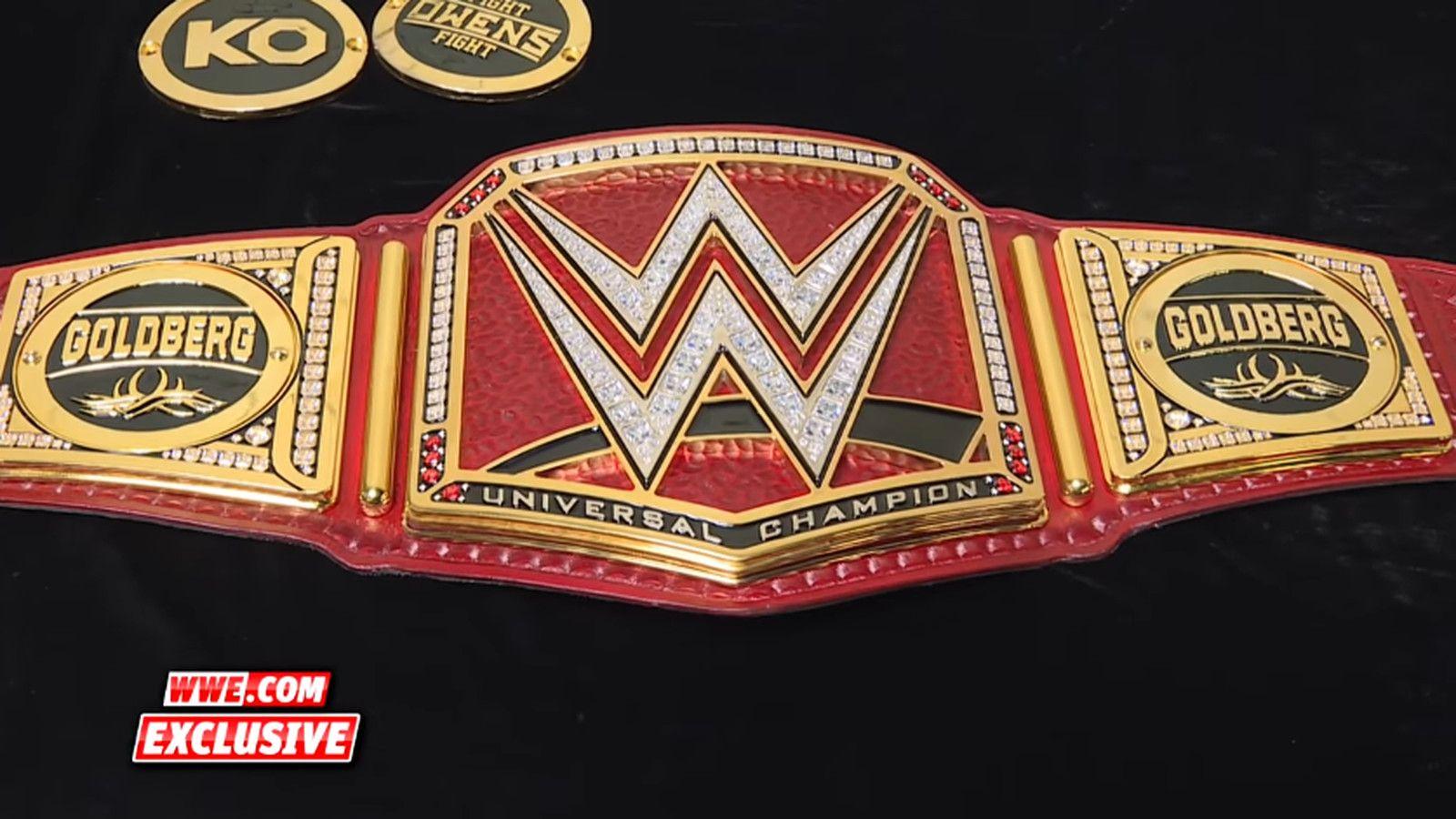 Goldberg gets custom side plates on Universal championship