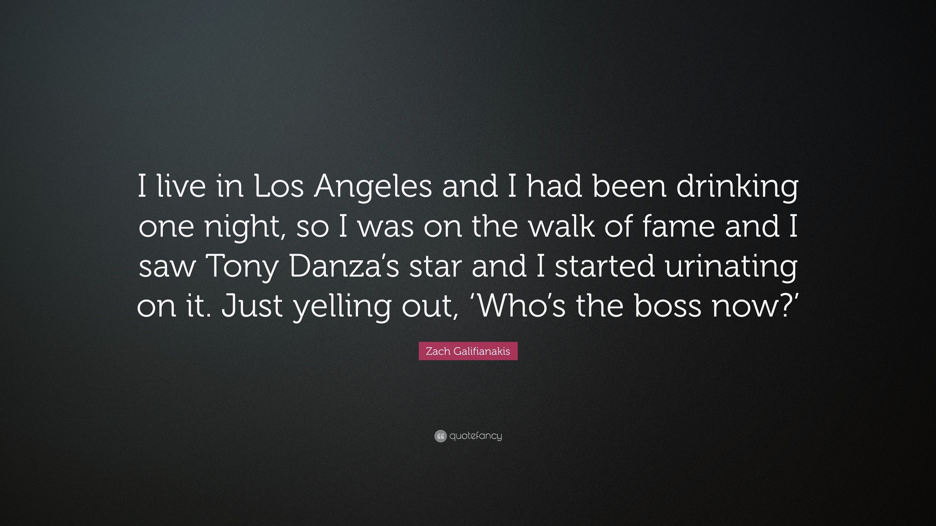 Zach Galifianakis Quote: "I live in Los Angeles and I had been.