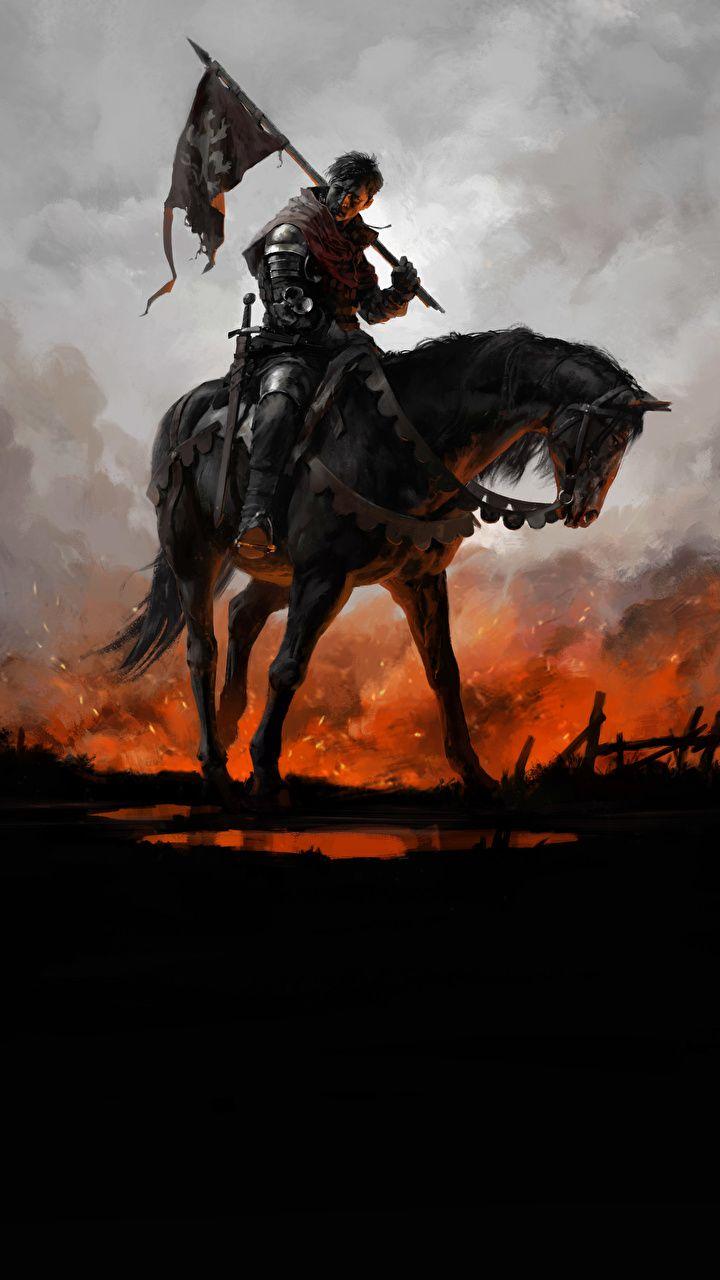 Wallpaper Kingdom Come: Deliverance Armor Horses Warriors 720x1280