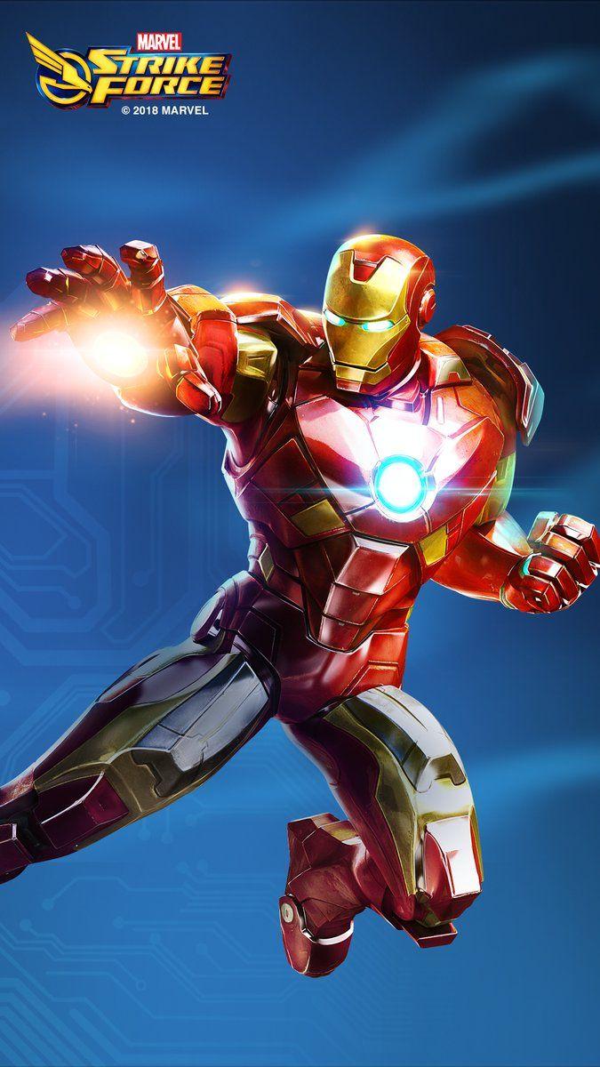 MARVEL Strike Force ar Twitter: “Suit up! Mobile wallpaper featuring # IronMan! #MarvelStrikeForce ”