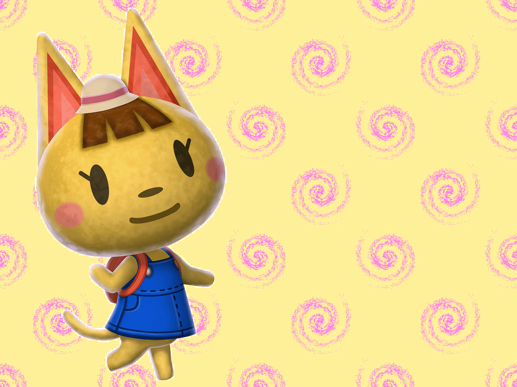 Katie Crossing: New Leaf Wallpaper