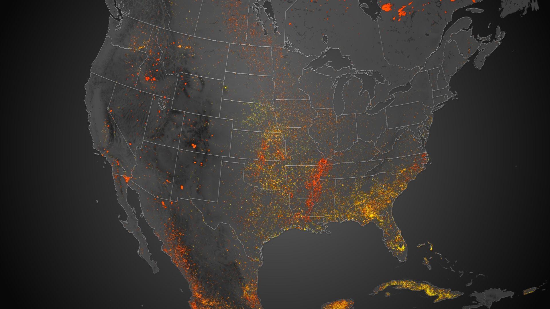 Wildfire Map Usa, Special Wallpaper