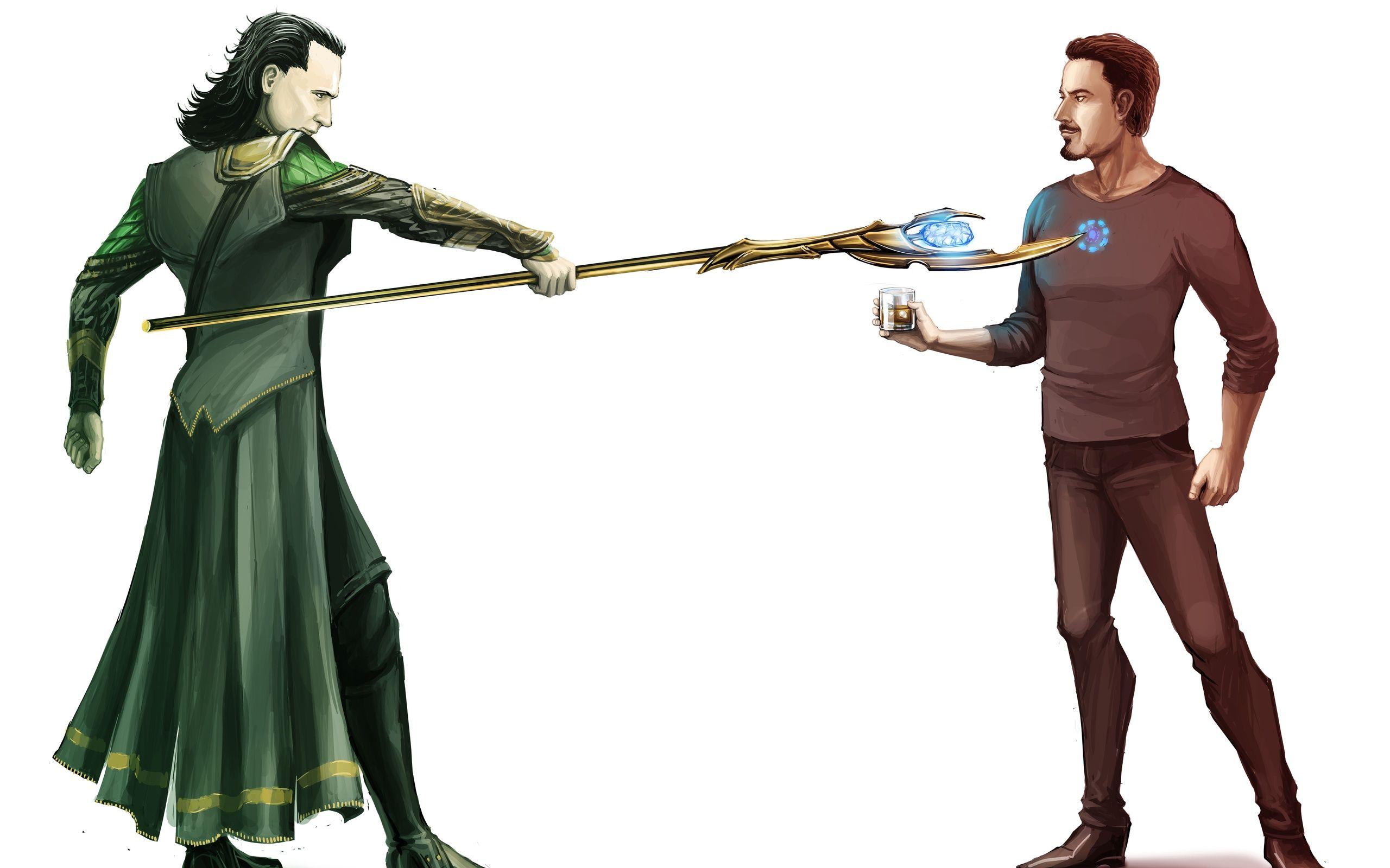Art The Avengers Loki X Tony Stark