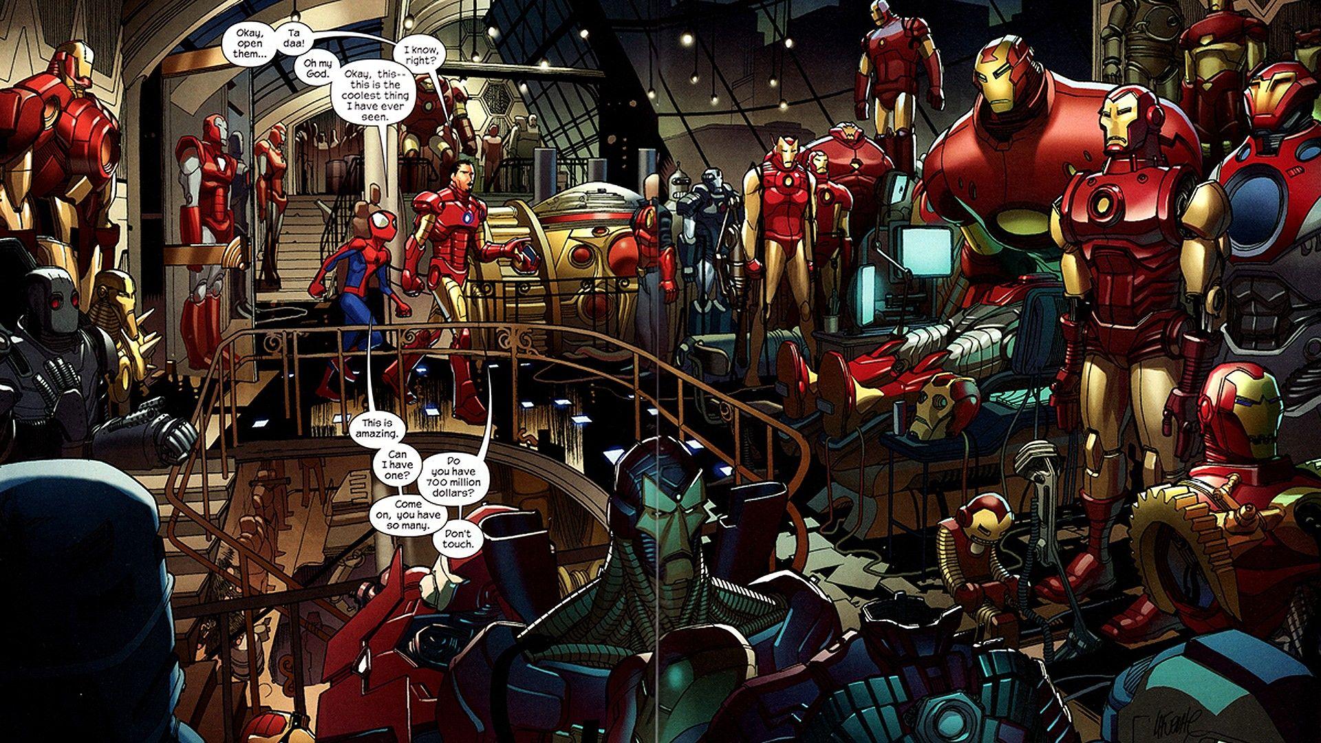 Iron Man, Comics, Tony Stark, Marvel Comics, Ultimate Spider Man