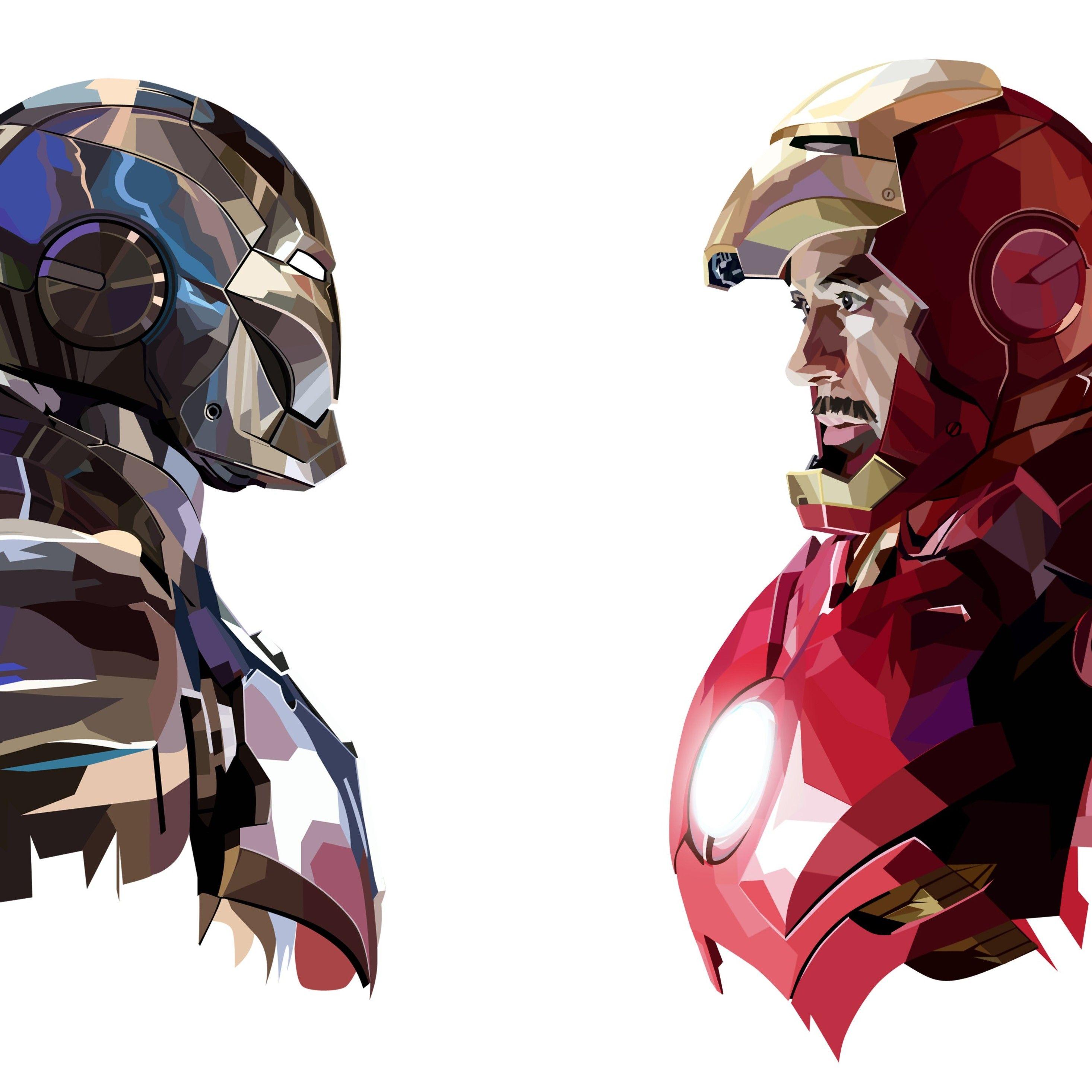 Tony Stark Iron Man Art iPad Pro Retina Display HD 4k