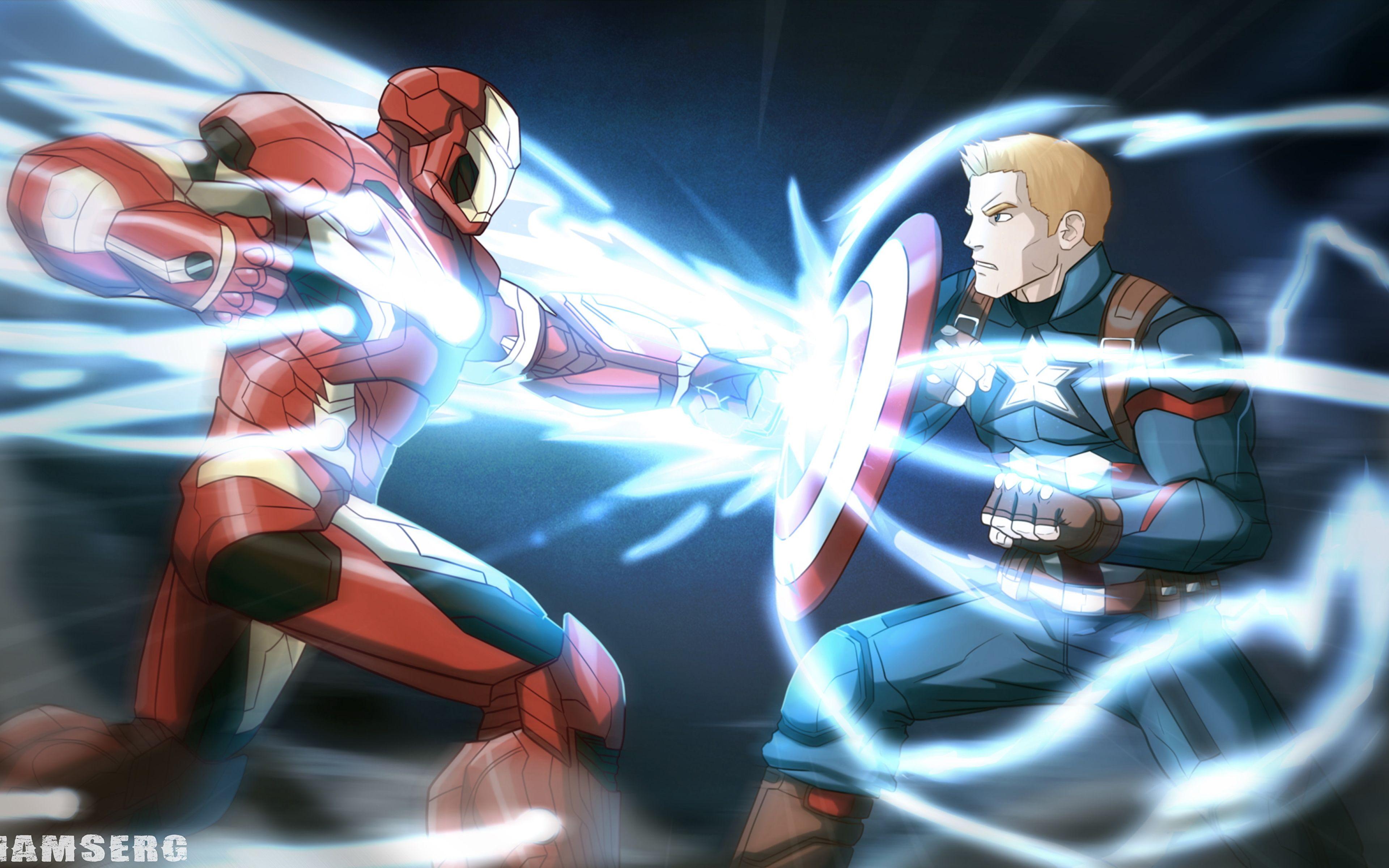 Image Captain America: Civil War Shield Iron Man hero 3840x2400